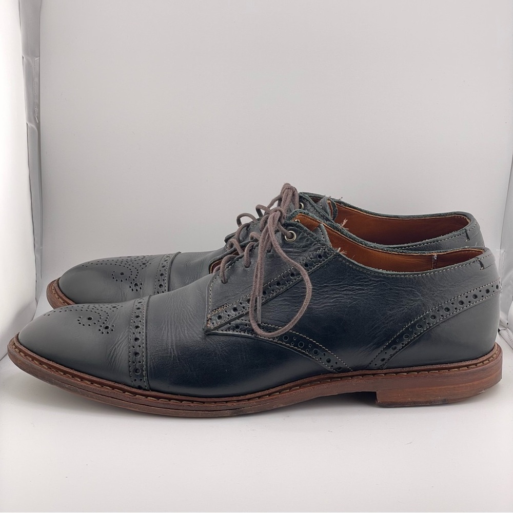 Allen Edmonds Bainbridge Mens Black Leather Oxfords Size 11 - Picture 4 of 12